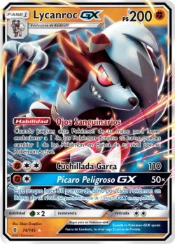 Lycanroc-GX #74/145 · Pokémon