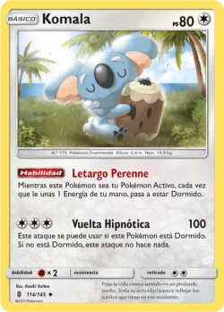 Komala #114/145 · Pokémon