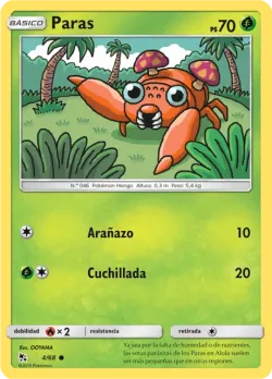Paras #4/68 · Pokémon