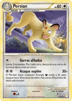 Persian #27/123 · Pokémon