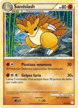 Sandslash #29/123 · Pokémon