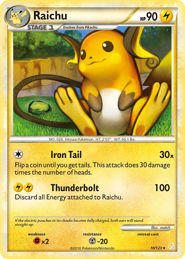 Raichu 「HS 10/123」「EN」