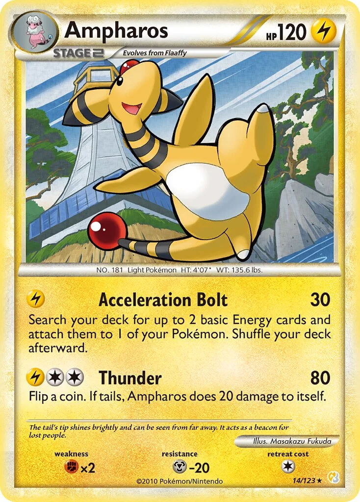 Ampharos 「HS 14/123」「EN」