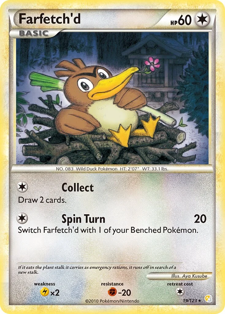 Farfetch'd 「HS 19/123」「EN」