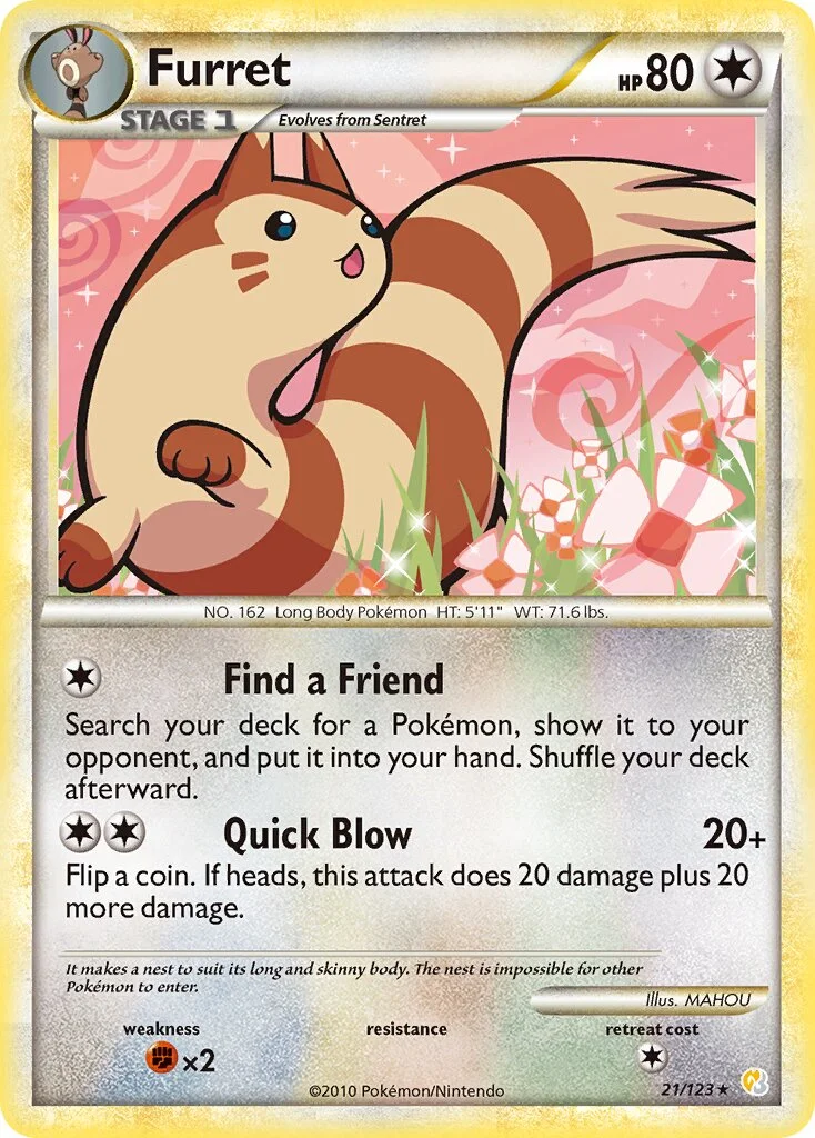 Furret 「HS 21/123」「EN」
