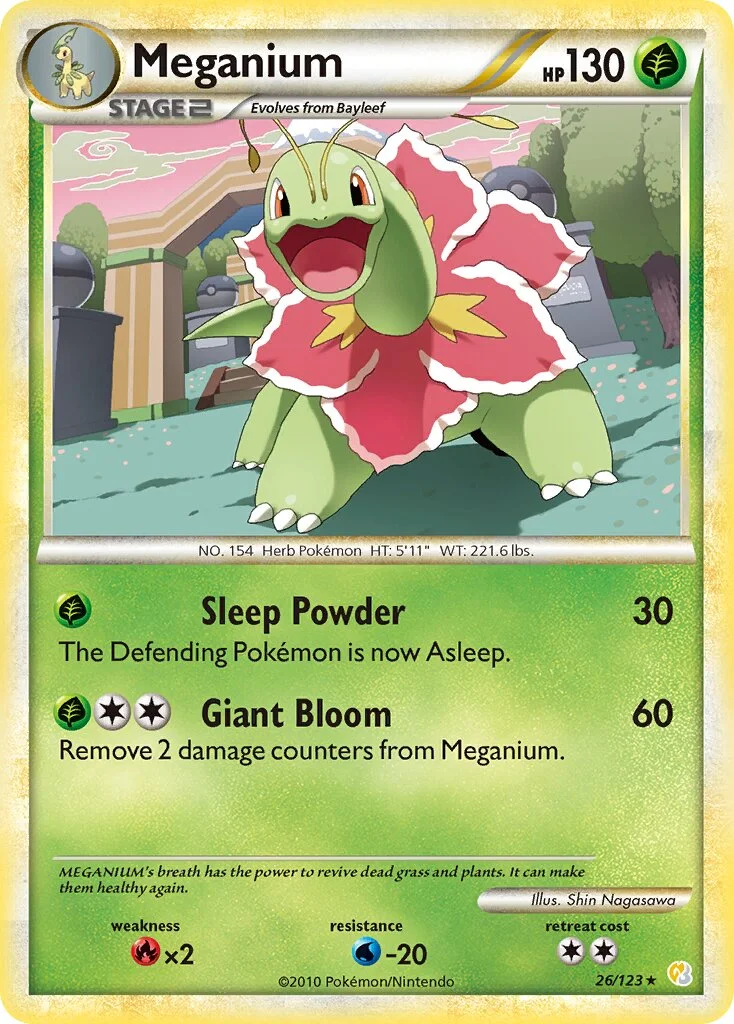 Meganium 「HS 26/123」「EN」