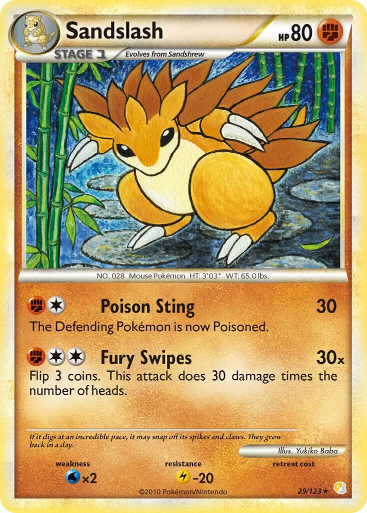 Sandslash 「HS 29/123」「EN」