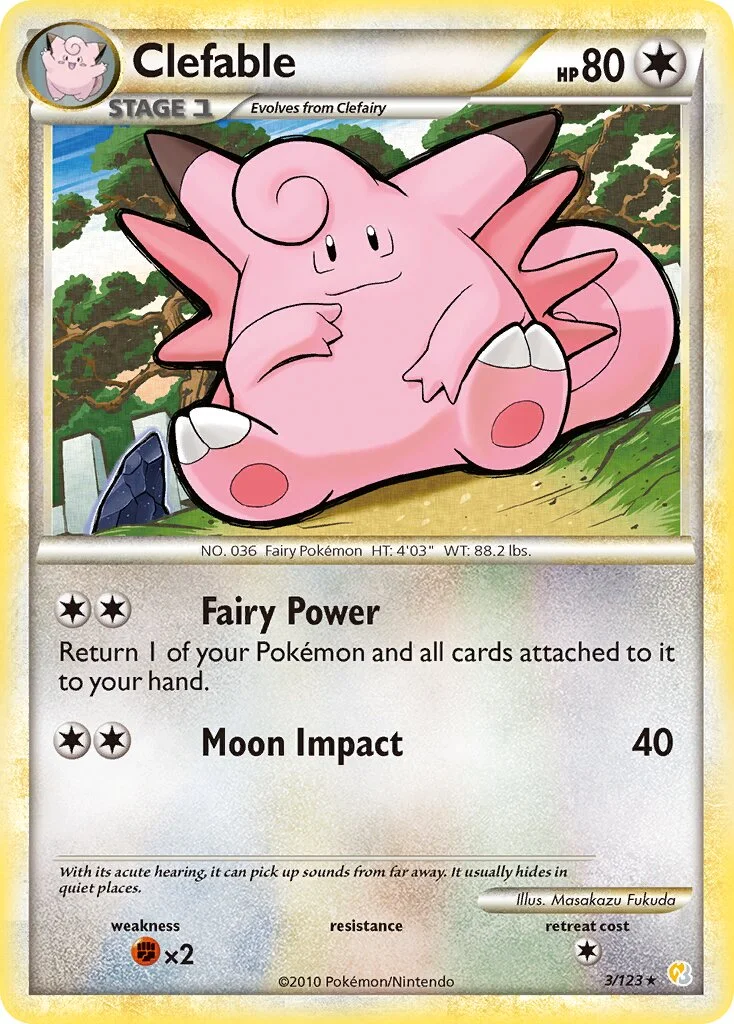 Clefable 「HS 3/123」「EN」
