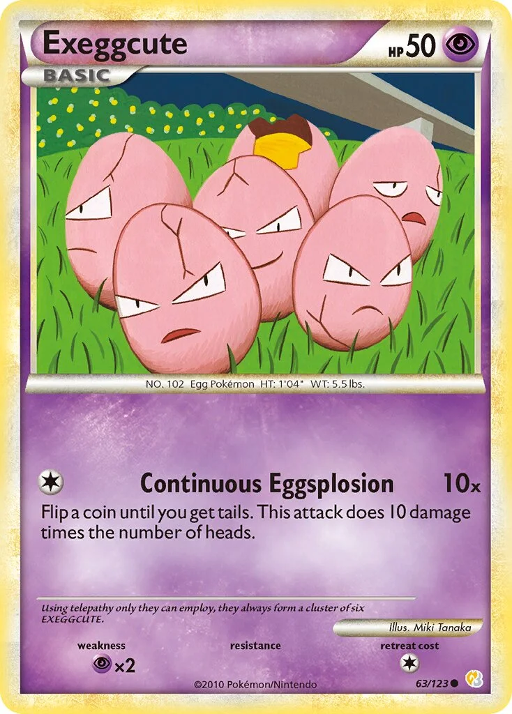 Exeggcute 「HS 63/123」「EN」