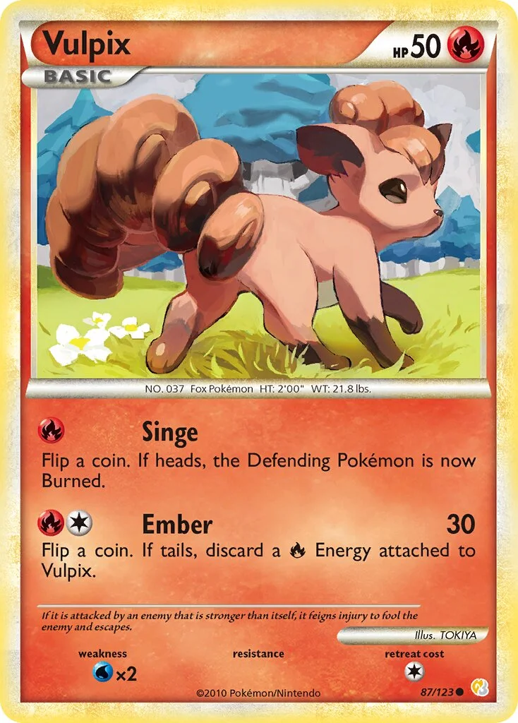 Vulpix 「HS 87/123」「EN」