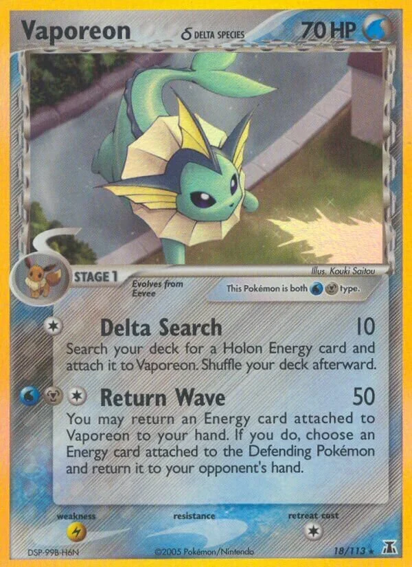 Vaporeon 「DS 18/113」「EN」