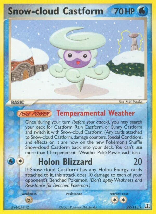 Snow-cloud Castform 「DS 29/113」「EN」