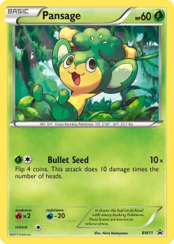 Pansage #BW11 · Pokémon