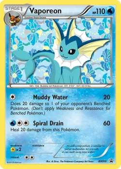 Vaporeon #BW89 · Pokémon