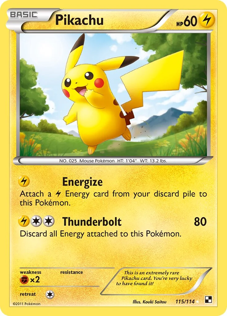 Pikachu 「BLW 115/114」「EN」
