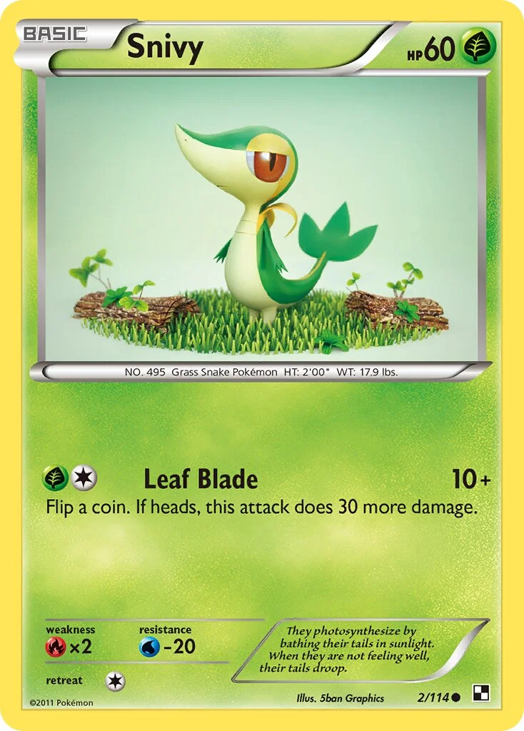 Snivy 「BLW 2/114」「EN」