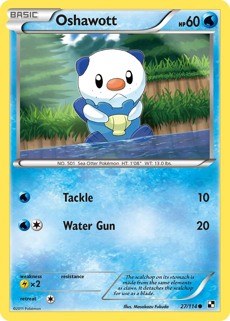 Oshawott 「BLW 27/114」「EN」
