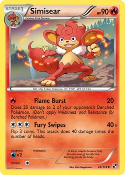Simisear #22/114 · Pokémon