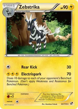 Zebstrika #43/114 · Pokémon