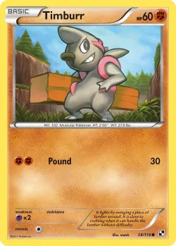 Timburr #58/114 · Pokémon
