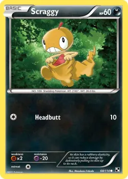 Scraggy #68/114 · Pokémon