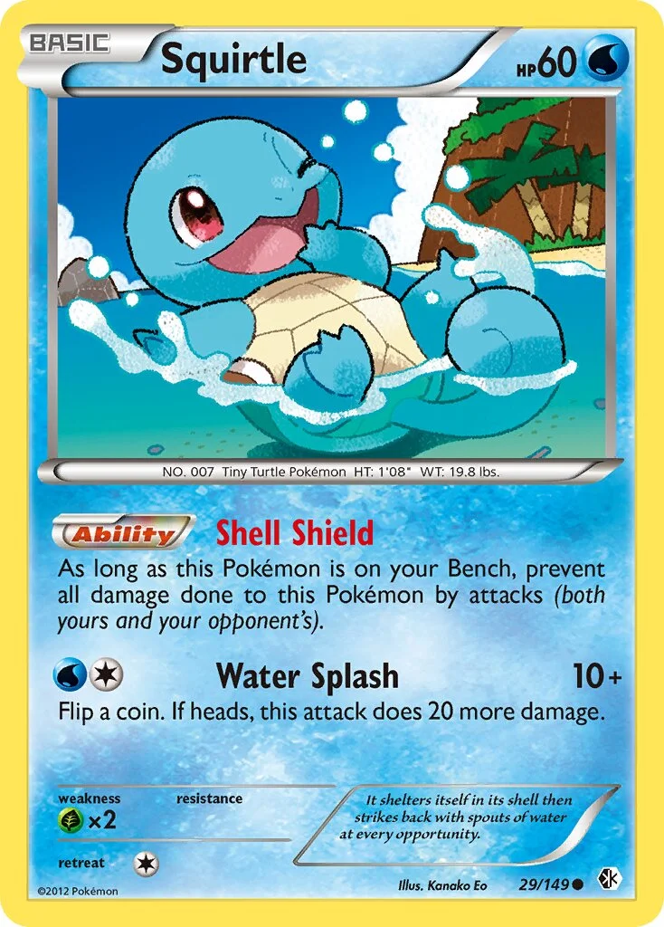 Squirtle 「BCR 29/149」「EN」