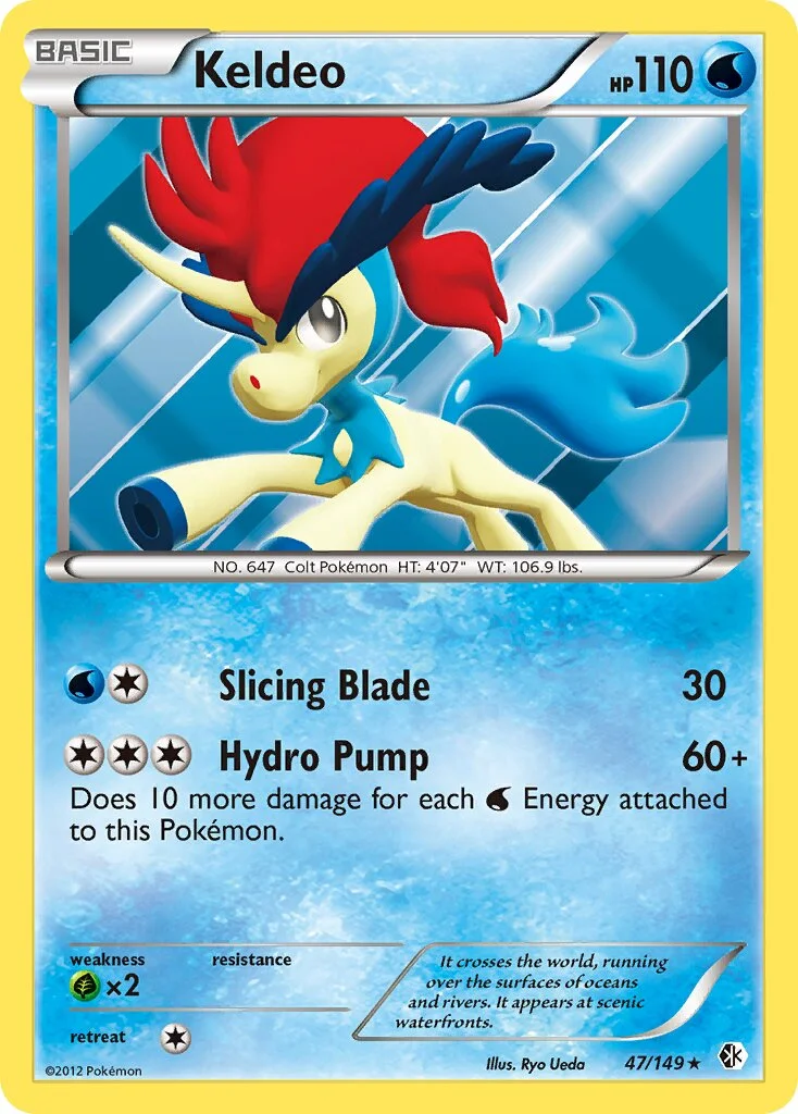 Keldeo 「BCR 47/149」「EN」