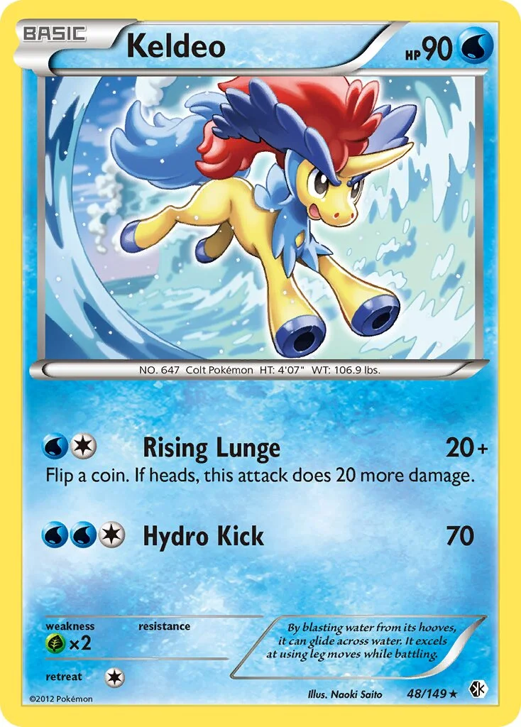 Keldeo 「BCR 48/149」「EN」