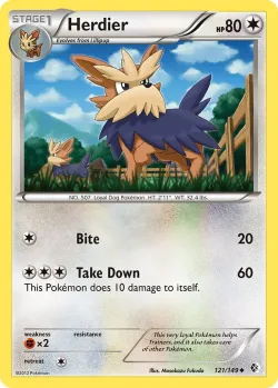 Herdier #121/149 · Pokémon