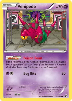 Venipede #72/149 · Pokémon