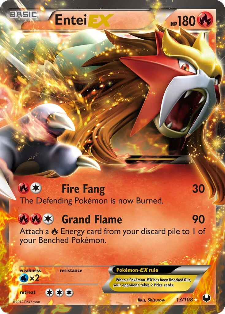 Entei-EX 「DEX 13/108」「EN」