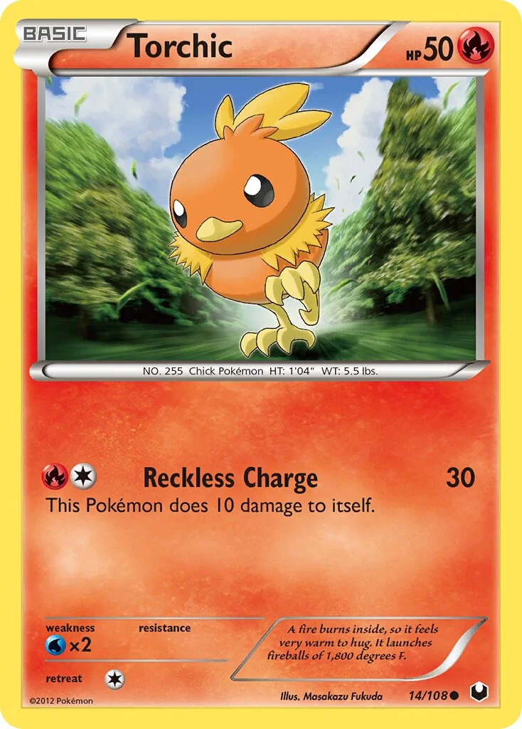Torchic 「DEX 14/108」「EN」