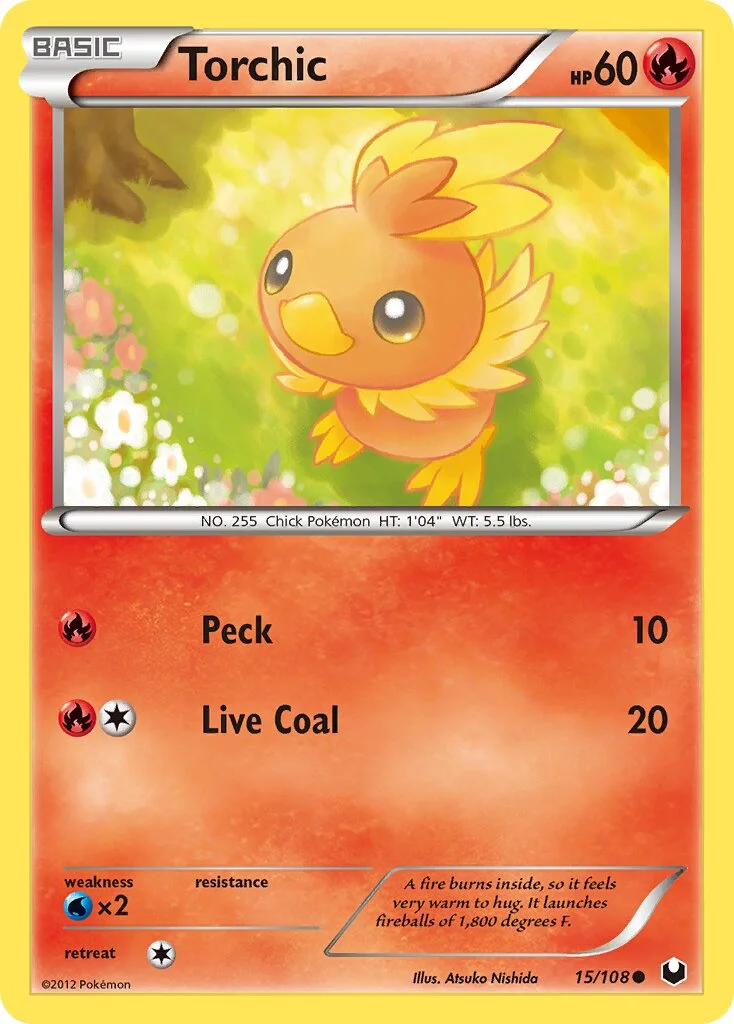 Torchic 「DEX 15/108」「EN」
