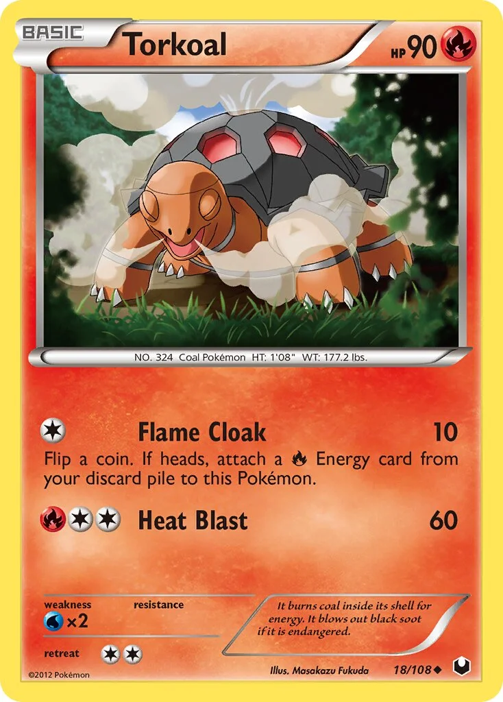 Torkoal 「DEX 18/108」「EN」