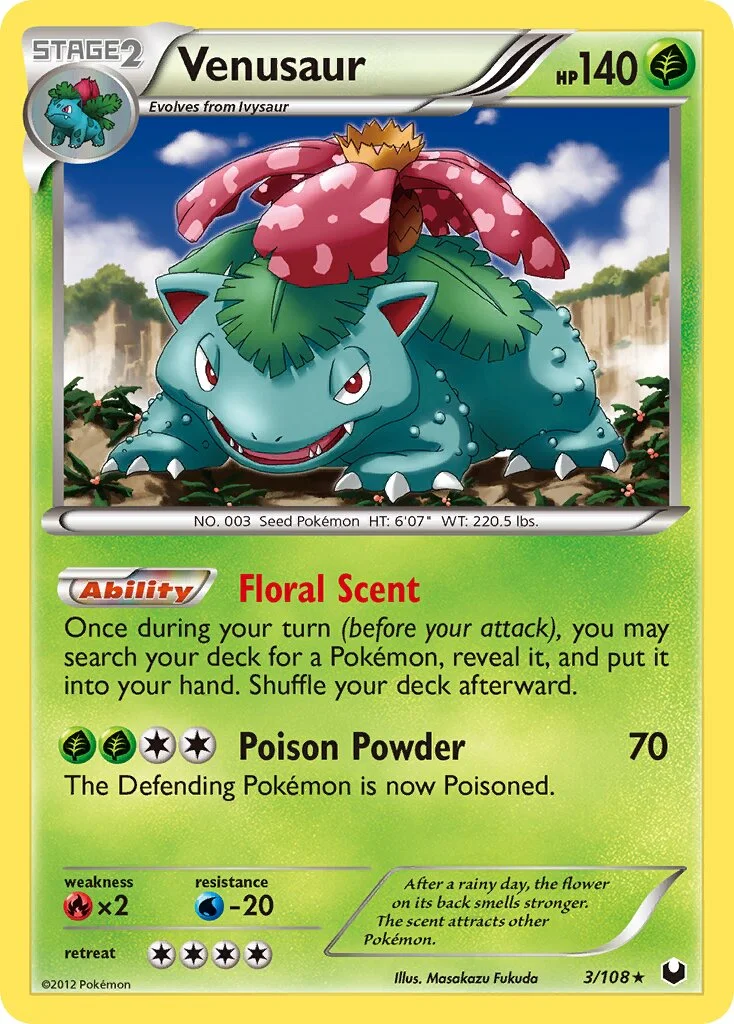 Venusaur 「DEX 3/108」「EN」
