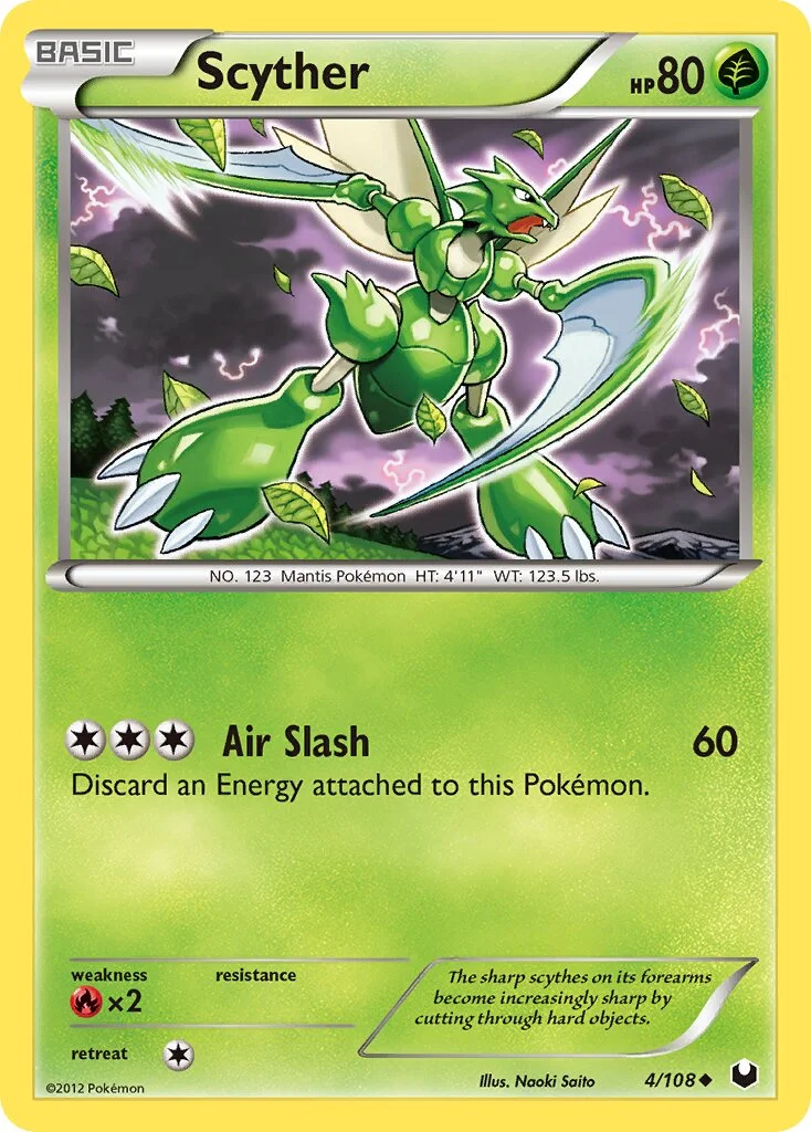 Scyther 「DEX 4/108」「EN」