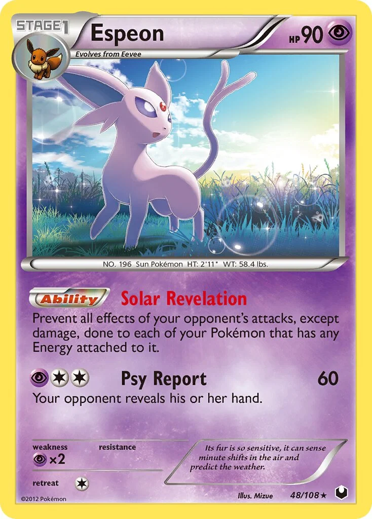 Espeon 「DEX 48/108」「EN」