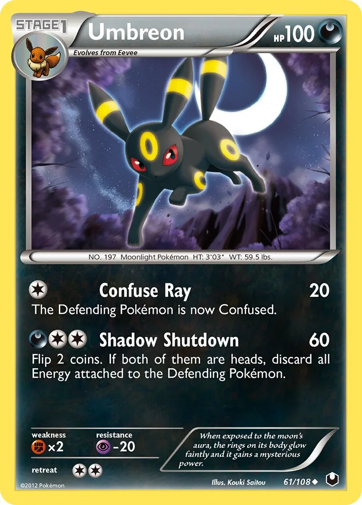 Umbreon 「DEX 61/108」「EN」