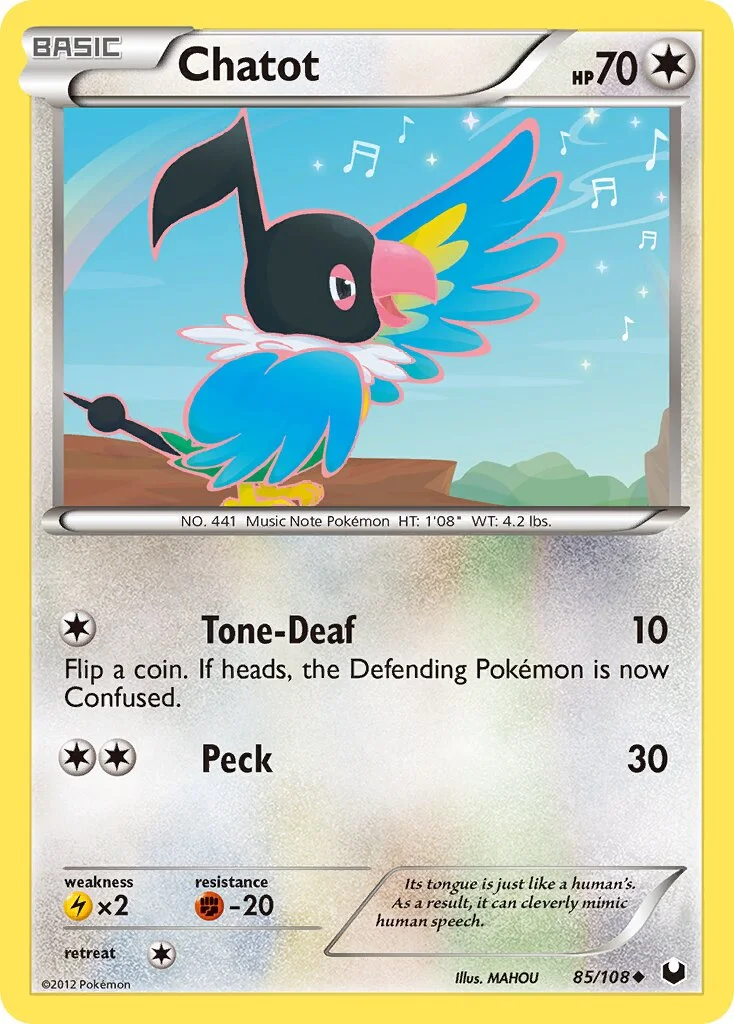 Chatot 「DEX 85/108」「EN」
