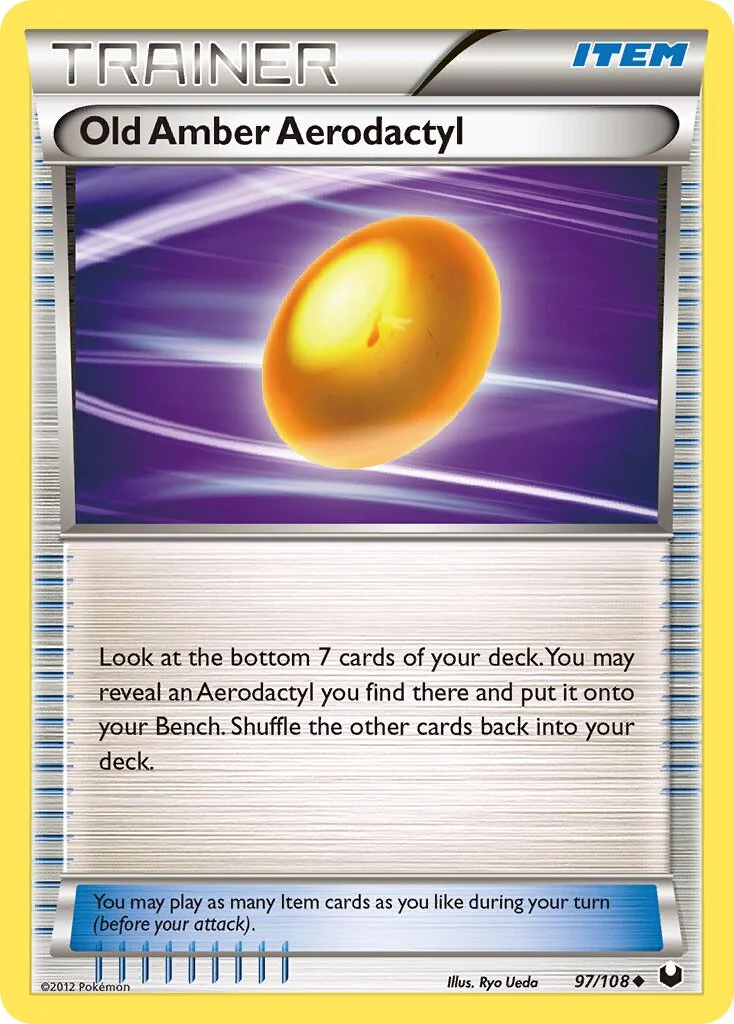 Old Amber Aerodactyl 「DEX 97/108」「EN」