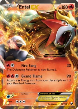 Entei-EX #13/108 · Pokémon