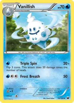 Vanillish #34/108 · Pokémon