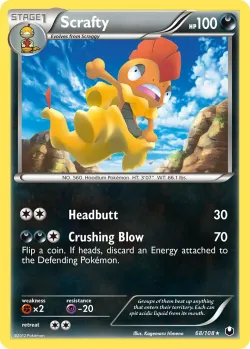 Scrafty #68/108 · Pokémon