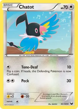 Chatot #85/108 · Pokémon