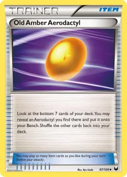 Old Amber Aerodactyl 「DEX 97/108」「EN」