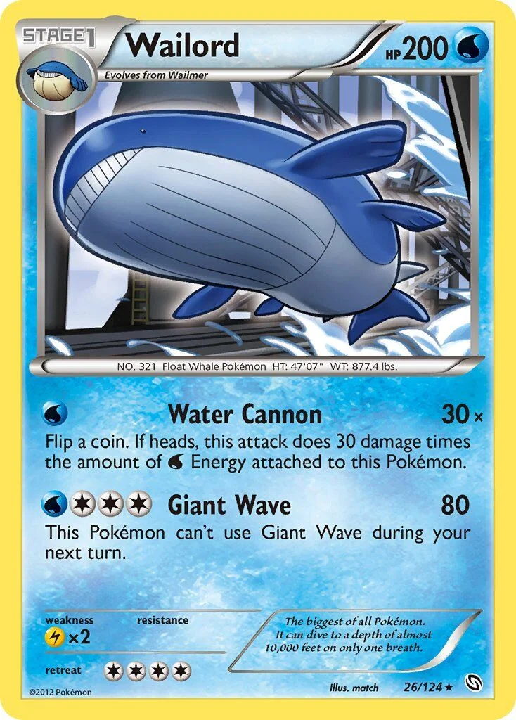 Wailord 「DRX 26/124」「EN」