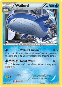 Wailord #26/124 · Pokémon
