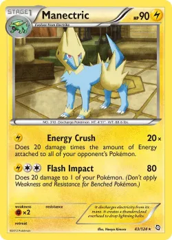 Manectric #43/124 · Pokémon
