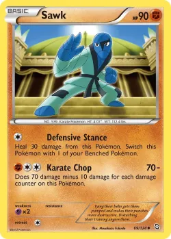 Sawk #69/124 · Pokémon