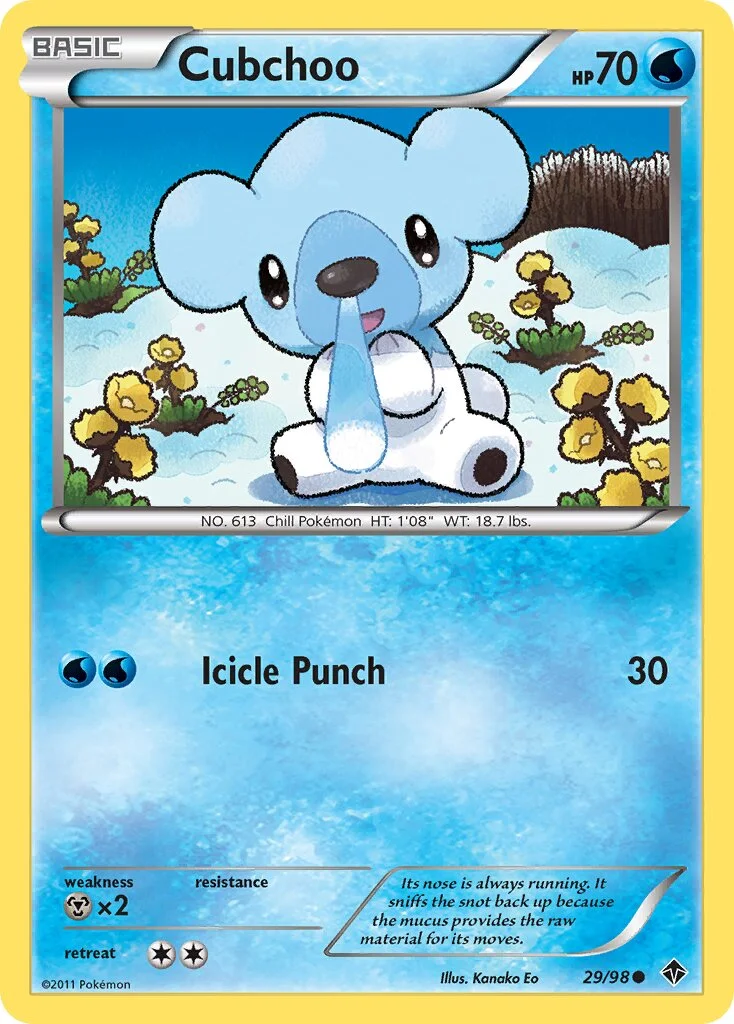 Cubchoo 「EPO 29/98」「EN」